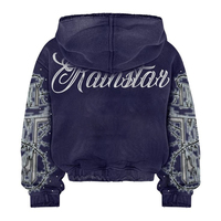 Sweat-shirt à capuche surdimensionné personnalisé pour homme, motif gothique imprimé par sublimation, manches régulières, style hip-hop, tricoté, pour l'automne