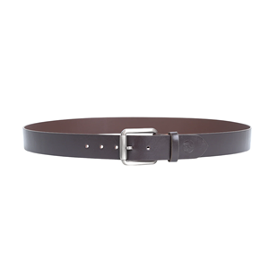 Ceinture en cuir véritable avec logo personnalisé imprimé, légère, texture douce, ceinture en cuir raffiné pour un look business décontracté - Product Image 4