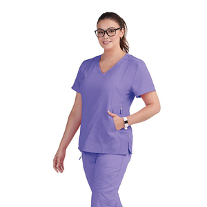 Ensemble de Blouses Médicales Premium pour Femmes – Col en V, Extensible, Tenue d'Infirmière, Hôpital, Clinique Dentaire, Laboratoire – Respirant, Style Jogger - Product Image 4