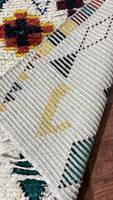 Handmade Wool Moroccan Rug Solid Color Berber Shaggy Tribal Area Carpet Hand Knotted Modern Non-Slip Washable Extra Thick Medium