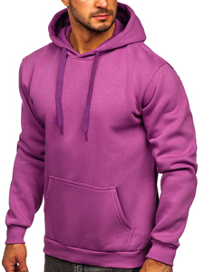 Sweat-shirt à capuche pour homme, couleur unie, coupe classique, en molleton, décontracté, avec poche avant, pour l'automne - Product Image 4