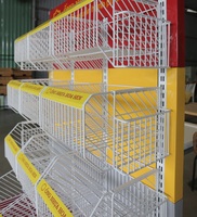 Exhibidor Rectangular Metálico Moderno con Estante Desmontable y Acabado en Barniz |   Servicio OEM Aceptado |   Fábrica OEM en Vietnam