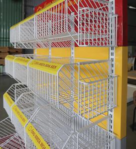 Modern Metallic Rectangular Display <b>Rack</b> with Detachable Shelf Varnish Finish | OEM Service Accepted | Vietnam OEM Factory - Product Image 3