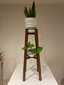 Soporte de Madera Hecho a Mano para Plantas, Soporte Alto para Macetas de Interior, para Sala de Estar, Balcón y Decoración Moderna del Hogar - Product Image 2