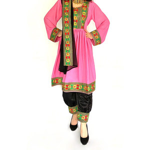 Robe afghane pour femmes, élégante, traditionnelle, à manches longues, brodée à la main, robe maxi ethnique, tenue de fête - Product Image 1