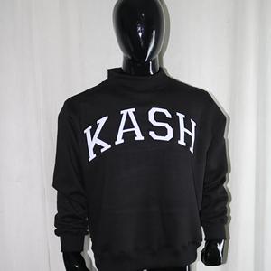 เสื้อสเวตเชิ้ตคอเต่า KASH BLACK สีขาว 100% ปักลายแบบ Applique คอเสื้อกว้าง URBAN PRODUCTIONS - Product Image 4