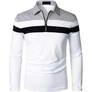 Polo de golf pour homme à manches longues en polyester de haute qualité avec logo personnalisé - Product Image 6