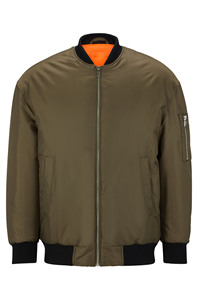 Bomber Jacket Women Full Sleeve Zipper Closure <b>Stand</b> Collar Solid Color Windproof Autumn Wear - Product Image 6