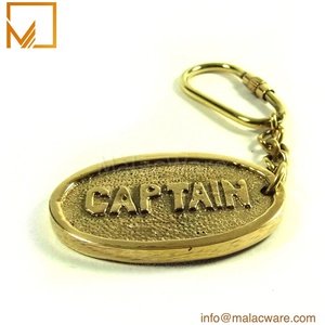 Llavero de latón macizo personalizable, diseño dorado único con grabado atractivo, regalo para estudiantes, llaveros de Metal a granel - Product Image 2