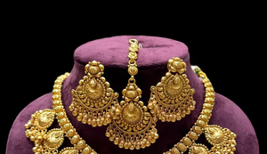Collier et boucles d'oreilles de fiançailles et de mariage en or plaqué moissanite classique de qualité supérieure, étincelants, pour femmes - Product Image 2