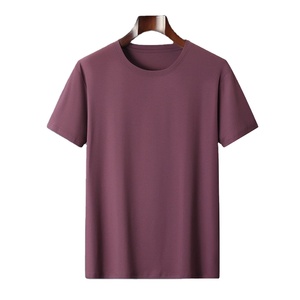 เสื้อยืดผู้ชายผ้าฝ้าย 100% คุณภาพสูง สไตล์ลำลองสำหรับฤดูร้อน คอกลม ทรงหลวม สีพื้น เสื้อยืดผู้ชาย - Product Image 3