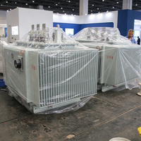 Transformateur triphasé immergé dans l'huile 1000kVA-2500kVA Dyn11 à faible perte de puissance, avec changeur de tension à froid, transformateur de distribution de puissance IEC