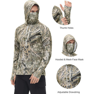 Chemises de pêche à capuche personnalisées à manches longues, vêtements de pêche performants, fournisseur Pakistan, fabrication OEM - Product Image 2