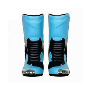 Chaussures de moto en cuir respirantes pour hommes, les plus vendues, personnalisables, couleur unique, haute qualité, pour le marché en gros - Product Image 4