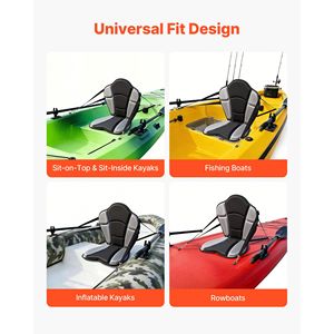 1 Pezzo Sedile per Kayak Spessore 2,5 cm, Supporto Schienale Universale per Paddle Board, Cuscino Morbido per Sit-on-Top, Accessorio per Stand-Up Paddleboarding - Product Image 5