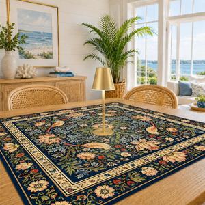 Tapis de Mahjong Strawberry <span class=keywords><strong>Thief</strong></span> William Morris, Accessoires de Mahjong, Tapis Floral, Housse de Protection de Table, EXPÉDIÉ Roulé - Product Image 6