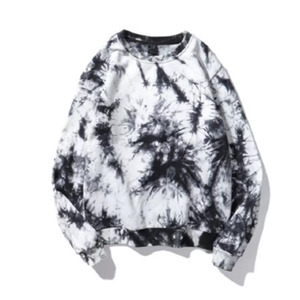 Sweat-shirt personnalisé avec logo pour homme, tie-dye, streetwear oversize, col rond, pull unisexe, sweat-shirt imprimé en polaire pour couple, vente en gros - Product Image 3