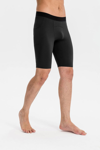 OEM Custom <b>Compression</b> <b>Shorts</b> for Men Quick Dry Breathable 100% Polyester Elastic Waist Gym Fitness Running Sportswear - Product Image 3