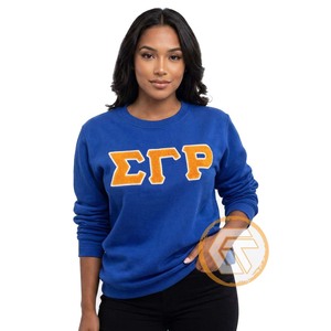 GREEK TREASURES เสื้อผ้าผู้หญิงคุณภาพสูงแบบสั่งทำพิเศษ Sigma Gamma Rho สำหรับฤดูใบไม้ร่วง/ฤดูหนาว ผ้าฝ้ายฟลีซเนื้อนุ่ม 500 กรัม เป็นมิตรกับสิ่งแวดล้อม - Product Image 1