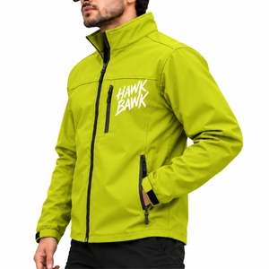 <b>Men</b>’s <b>Lightweight</b> Softshell <b>Jacket</b> Full Zip Outdoor <b>Jacket</b> Stand Collar Casual Outdoor Wear Secure Pocket Design Comfortable Fit - Product Image 3