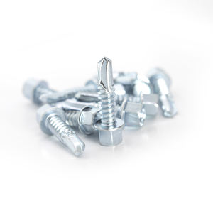 Vis auto-perceuses à tête hexagonale PDC en acier au carbone galvanisé/zinc, finition métrique/pouce, classe 8, filetage standard, pour toiture - Product Image 2