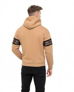 ONETEN APPARELS <b>Men's</b> Color Block <b>Hoodie</b> Plus Size Cotton French Terry Pullover Sweatshirt Autumn 400g - Product Image 3
