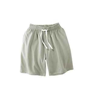 Shorts décontractés d'été pour hommes en toile tricotée avec cordon de serrage, couleur unie, séchage rapide, extensibles, taille mi-haute, coupe classique - Product Image 2