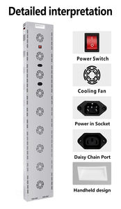 Panel terapi lampu merah cahaya tinggi A400, A400, 400 LED 5 gelombang R + NIR, perangkat inframerah dekat merah seluruh tubuh dengan kendali jarak jauh - Product Image 4