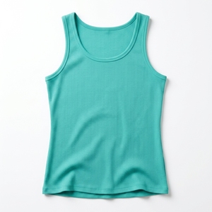 Ribbed Tank <b>Top</b> Sleeveless Scoop Neck Fitted Knit Jogging Lightweight Breathable Quick Dry Custom OEM Wholesale Manufacturer - Product Image 1