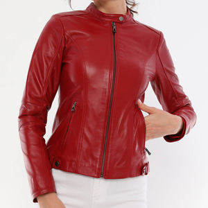Chaqueta de Cuero para Mujer, Nueva Moda de Invierno, Ropa Exterior Informal, Suave, Cálida, Elegante, de Color Sólido, Resistente al Viento y Transpirable - Product Image 1