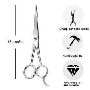Tijeras de Peluquería de Acero Inoxidable de Alta Calidad, Tijeras de Entresacar Afiladas de Acero Inoxidable, Precio de Fábrica, Belleza - Product Image 3