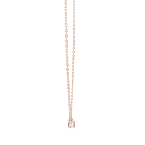 Colgante de Diamante Cultivado en Laboratorio con Corte Esmeralda, Chapado en Oro Rosa de 10K, de Lujo, para Mujer - Product Image 4