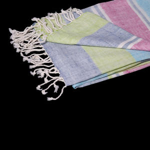 Serviette Fouta turque personnalisable avec votre logo et design à rayures, vente en gros, 100% coton, serviette Fouta douce, fabricant indien - Product Image 4