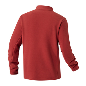 Autumn Winter Spring Men's Half <b>Zipper</b> Fleece <b>Jackets</b> Chest <b>Pockets</b> Stand Collar Outdoor Warm Hiking Fleece <b>Jackets</b> - Product Image 5