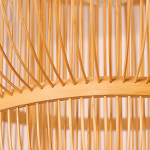 Lampe suspendue en rotin tressé pour la décoration du plafond de la maison, lampe suspendue naturelle et éclairage intérieur - Product Image 3