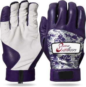 Gants de frappeur de baseball en cuir de haute qualité à prix d'usine - Couleurs et tailles personnalisables, respirants - Product Image 3