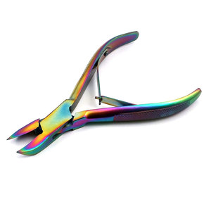 NAIL ART Toenail Clipper Trimmer Chameleon Rainbow Nipper Cutter Ingrown Pedicure Tool Professional Stainless Steel Sharp - Product Image 1