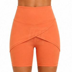 Shorts de cycliste taille haute pour femmes, confortables et extensibles, parfaits pour le fitness, la course à pied, le yoga et l'entraînement. - Product Image 2