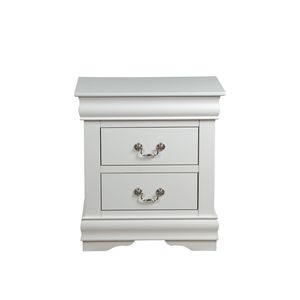 Table de chevet Louis Philippe finition blanche - Product Image 6
