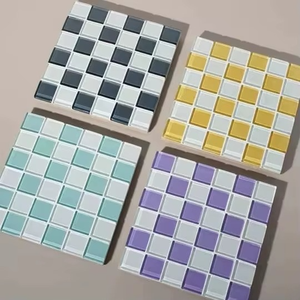 ชุดจานรองแก้วโมเสกทำมือ TCE คุณภาพพรีเมียม ของตกแต่งโต๊ะอาหาร ทนความร้อน สำหรับใช้ในบ้าน สำนักงาน ของขวัญ และขายส่ง - Product Image 5