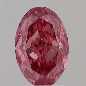 3.06 Ct Oval Cut Lab Grown Diamond Fancy Vivid <b>Pink</b> VS1 IGI Certified CVD Loose Stone Wholesale Supplier - Product Image 1