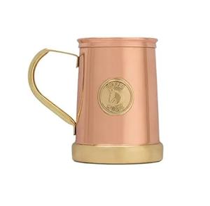 Ensemble de 8 tasses en cuivre Moscow Mule (16 oz) 100% cuivre pur |   Fabriqué à la main avec une finition martelée laquée et des bords arrondis lisses - Product Image 2
