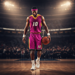 Men's Clothing Manufacturer Sportswear Two Piece Set V Neck Collar All Season Adult Team Wear Breathable Basketball Uniform - Product Image 3