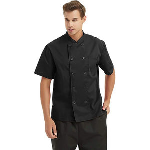 Chaqueta de Chef para Restaurante, Manga Corta, Uniforme de Cocina para Hombres, Servicio de Alimentos, Hotel, Uniformes para Chef, Restaurante y Bar - Product Image 5