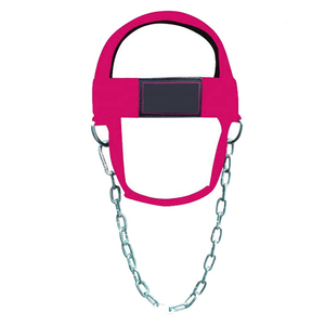 Neoprene Breathable Head Harness OEM Design Heavy Duty Gym Training Weightlifting Nylon Steel Chain Customizable Fitness - Product Image 3