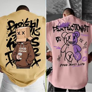 Camiseta de Hombre Lisa Estampada de Gran Tamaño, 100% Algodón, Transpirable, Ecológica, con Impresión de Logotipo Personalizado, Venta al Por Mayor de Fábrica, Alta Calidad - Product Image 2