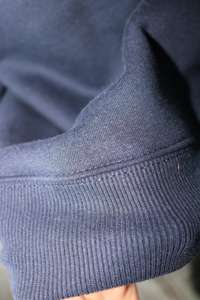 SAMFORD BLUE <b>Mock</b> <b>Neck</b> Sweatshirt 100% RED Applique Embroidery wide <b>neck</b> Sweatshirt Finer Threads - Product Image 2