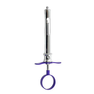Seringue d'anesthésie dentaire 1,8 ml auto-aspirante avec anneau de maintien à un doigt, poignée colorée et plongeur à pointe fléchée en acier inoxydable allemand - Product Image 2