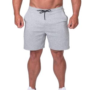 Pantalones cortos de hombre teñidos lisos, shorts informales de verano con cintura elástica y cordón, pantalones cortos deportivos para correr con bolsillos, novedad - Product Image 2