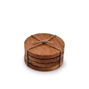 Handcrafted Wooden <b>Coaster</b> Set <b>for</b> Coffee Tea and Beverages Handmade Wood <b>Drink</b> <b>Coasters</b> Heat Resistant Table Decor - Product Image 2